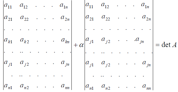 Property of Determinants